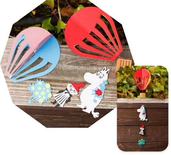 [Limited quantity] Balloon mobile made with paper craft